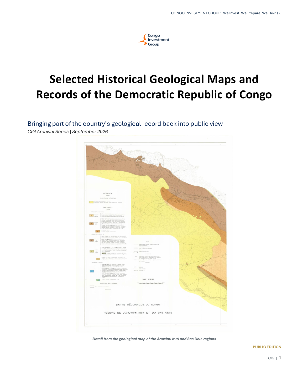 Cover of CIG’s historical geological maps and records publication